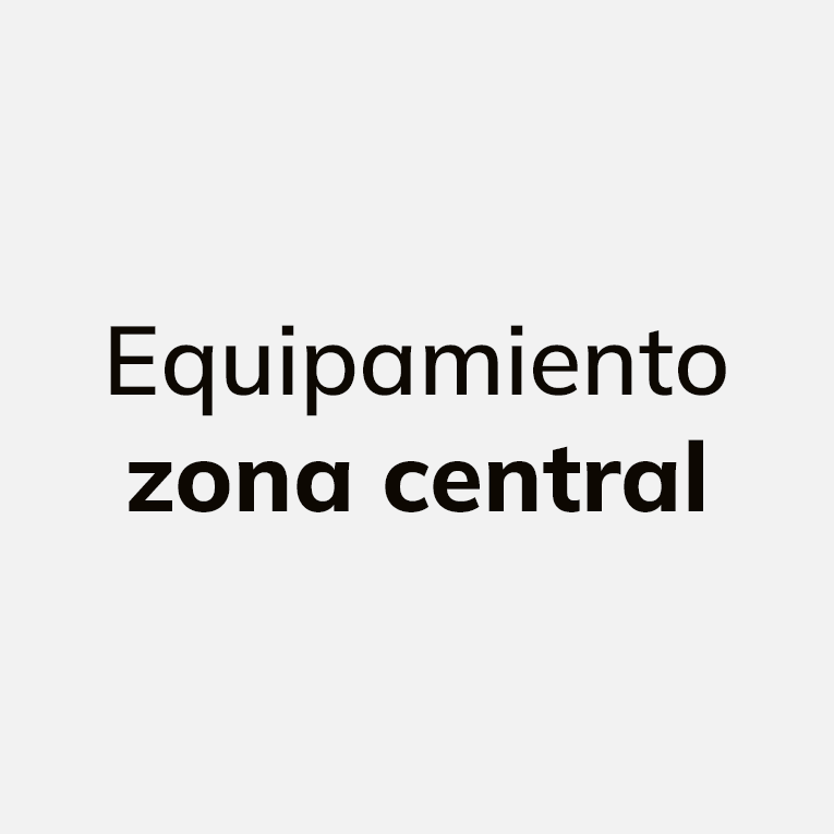 Equipamiento zona central