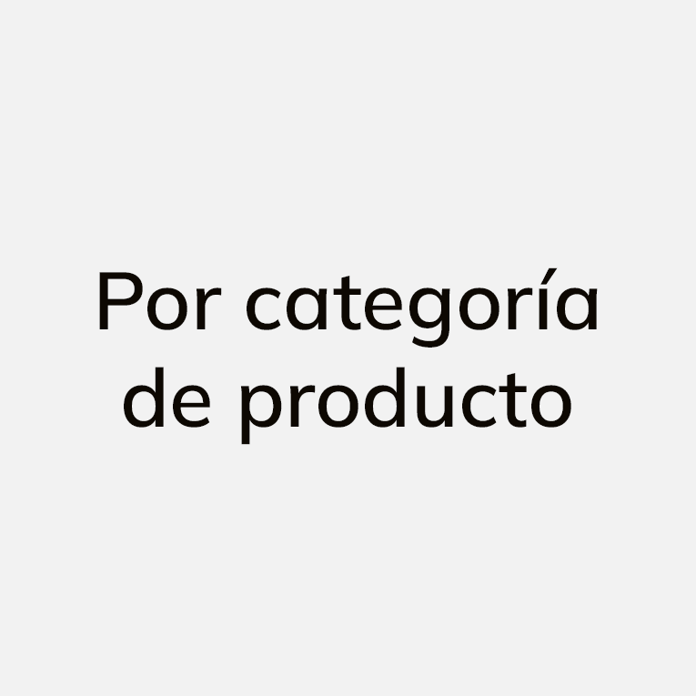 Por categor?a de producto