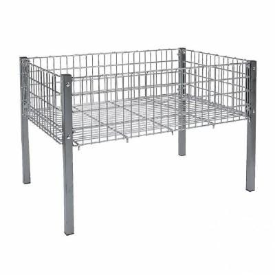 Cesta rejilla con pié 77x57x84 cm cromada - RETIF