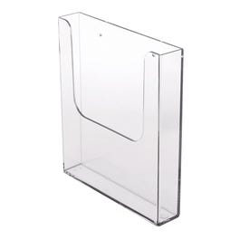 Porta folletos murales 22,4x4x24,9 cm transparente Porta folletos murales 22,4x4x24,9 cm transparente
