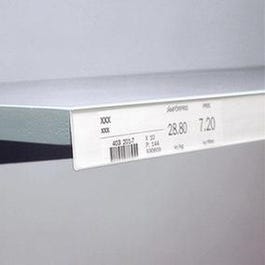 Porta precios adhesivo 100x2,6 cm blanco Porta precios adhesivo 100x2,6 cm blanco