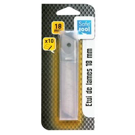 Cuchillas cútter 18 mm cromadas - 10 unidades Cuchillas cútter 18 mm cromadas - 10 unidades