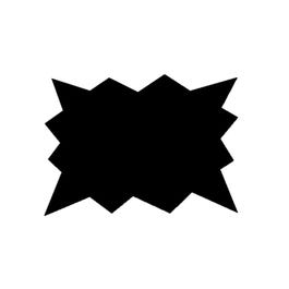 Estallido PVC 7x5 cm negro - 50 unidades Estallido PVC 7x5 cm negro - 50 unidades