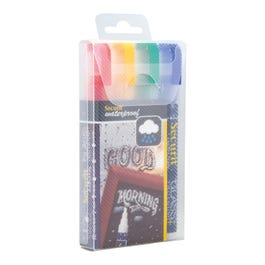 Rotulador tiza resistente al agua punta biselada 2-6 mm surtido - 4 unidades Rotulador tiza resistente al agua punta biselada 2-6 mm surtido - 4 unidades