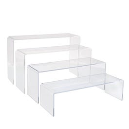 Soportes expositores 22x7,5x6 23x7,5x9 24x7,5x12 25x7,5x15 cm transparentes - 4 Soportes expositores 22x7,5x6 23x7,5x9 24x7,5x12 25x7,5x15 cm transparentes - 4