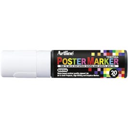 Rotulador témpera borrable 20 mm blanco Rotulador témpera borrable 20 mm blanco