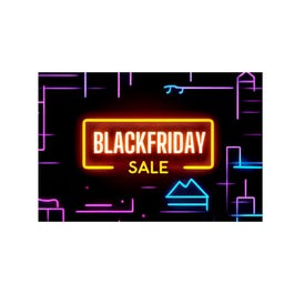 Cartel Black Friday Flash 60x40 cm multicolor Cartel Black Friday Flash 60x40 cm multicolor