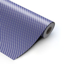 Papel de regalo rombos 62 cm azul/plata - 90 metros +/- Papel de regalo rombos 62 cm azul/plata - 90 metros +/-
