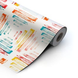 Papel de regalo Azteca 62 cm rojo/naranja/azul - 90 metros +/- Papel de regalo Azteca 62 cm rojo/naranja/azul - 90 metros +/-