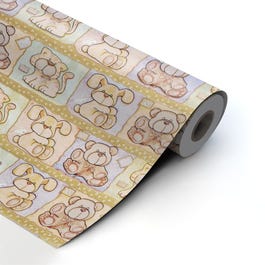 Papel de regalo Perritos 62 cm multicolor - 90 metros +/- Papel de regalo Perritos 62 cm multicolor - 90 metros +/-