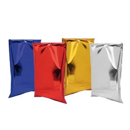Bolsa polipropileno metalizada 15x5x20 cm plata - 50 unidades Bolsa polipropileno metalizada 15x5x20 cm plata - 50 unidades