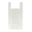 Bolsas de plástico reciclado asa camiseta 35x50 cm blancas - 120 unidades