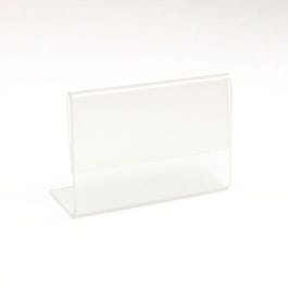 Porta precios con base 6x4 cm transparentes - 10 unidades Porta precios con base 6x4 cm transparentes - 10 unidades