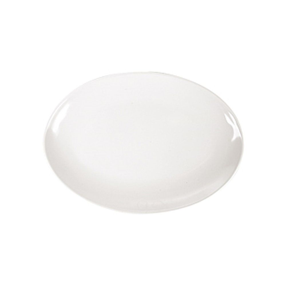 Plato ovalado melamina marfil 25 5x18 cm 15 unidades