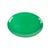 Plato ovalado melamina verde 25,5x18 cm - 15 unidades