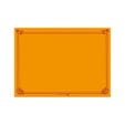 Mantel individual en celulosa extra 48g/m2 clementina con borde 31x43 cm - 2000