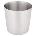 Vaso para patatas fritas en acero inoxidable Ø8,5x8,5 cm - 12 unidades