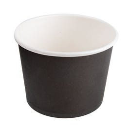 Recipiente de cartón Black Edition 500ml Ø11x8,2 cm - 50 unidades Recipiente de cartón Black Edition 500ml Ø11x8,2 cm - 50 unidades