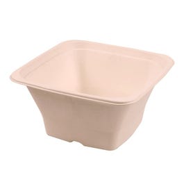 Cuenco bagazo 1200 ml 18x18x9 cm natural - 50 unidades Cuenco bagazo 1200 ml 18x18x9 cm natural - 50 unidades