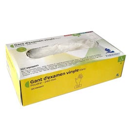 Guantes de vinilo talla grande blancos - 100 unidades Guantes de vinilo talla grande blancos - 100 unidades