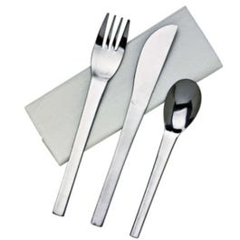 Kit 3 cubiertos + servilleta 16 cm cromado - 50 unidades Kit 3 cubiertos + servilleta 16 cm cromado - 50 unidades