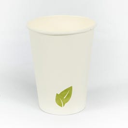 Vaso bebidas calientes 36 cl 9x10 cm blanco/verde - 50 unidades Vaso bebidas calientes 36 cl 9x10 cm blanco/verde - 50 unidades
