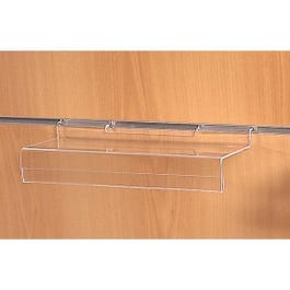 Estante recto porta precios lama 20x10 cm transparente Estante recto porta precios lama 20x10 cm transparente