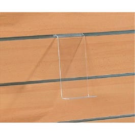 Estante inclinado con tope 10x20 cm transparente Estante inclinado con tope 10x20 cm transparente