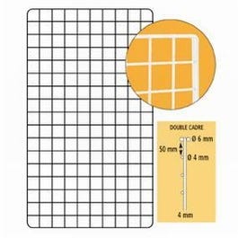 Reja marco exterior doble 150x100 cm blanca Reja marco exterior doble 150x100 cm blanca