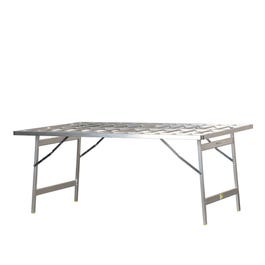 Mesa de mercado plegable 100x150x80 cm gris Mesa de mercado plegable 100x150x80 cm gris