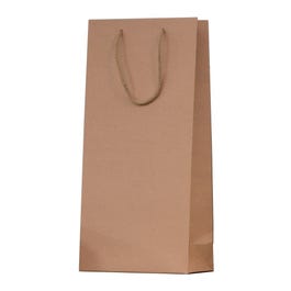 Bolsa 2 botellas 18x8,8x38 cm marrón - 10 unidades Bolsa 2 botellas 18x8,8x38 cm marrón - 10 unidades