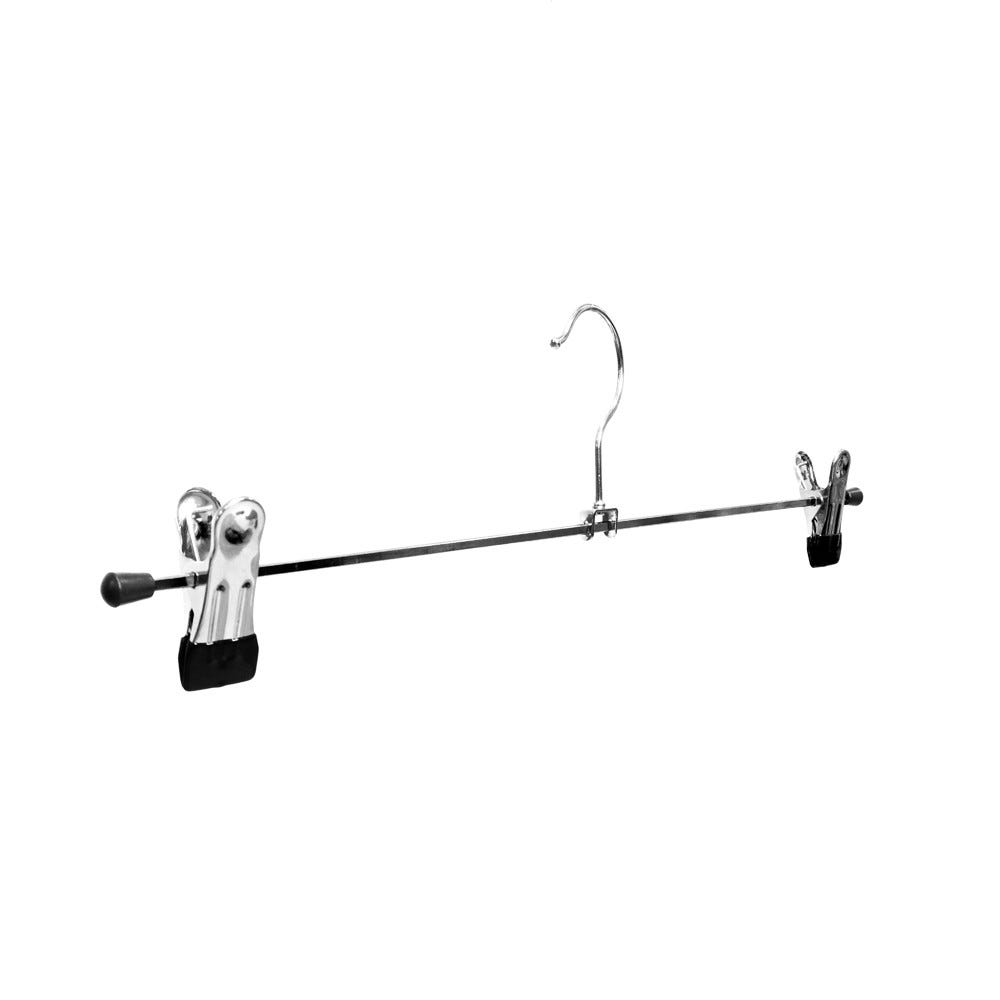 Percha de metal con pinzas 30 cm cromada negra 50 unidades RETIF