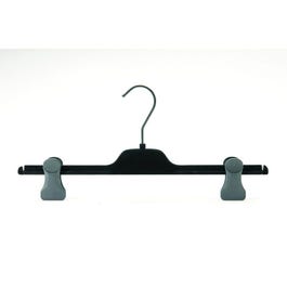 Percha de terciopelo con pinzas 36 cm negra Percha de terciopelo con pinzas 36 cm negra