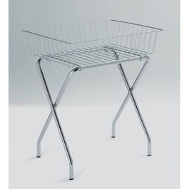 Cesta rejilla con pié 95x65x84 cm cromada Cesta rejilla con pié 95x65x84 cm cromada