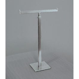 Expositor forma de T 23x10x51 cm cromado Expositor forma de T 23x10x51 cm cromado