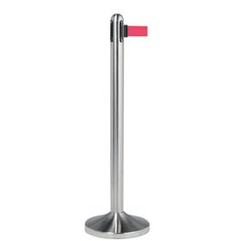 Poste separador cinta 210 cm 31x100 cm cromado Poste separador cinta 210 cm 31x100 cm cromado
