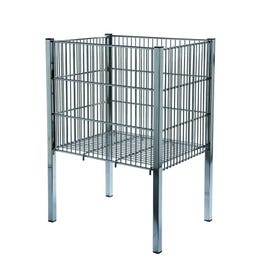 Cesta rejilla plegable 55x42x76 cm cromado Cesta rejilla plegable 55x42x76 cm cromado