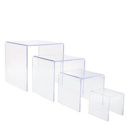 Expositores cuadrados 5x5 7,5x7,5 10x10 y 12,5x12,5 cm transparentes - 4 unidade Expositores cuadrados 5x5 7,5x7,5 10x10 y 12,5x12,5 cm transparentes - 4 unidade
