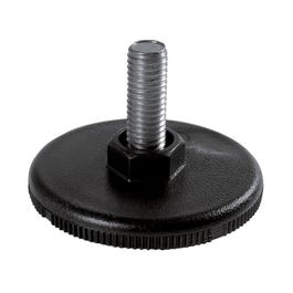 Pie regulable Roto 6x5 cm negro Pie regulable Roto 6x5 cm negro