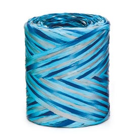 Cinta rafia 15 mm azul/crema - 200 metros Cinta rafia 15 mm azul/crema - 200 metros