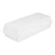 Caja Hot Dog/Panini cartón 26,5x12,2x7 cm blanca - 50 unidades