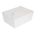 Caja para comida con cierre 2880 ml 19,6x14x9 cm blanca - 50 unidades
