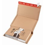 Caja de cartón para envío 25,1x16,5x6 cm marrón - 20 unidades