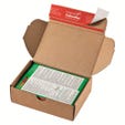 Caja de cartón para envío con cierre 19,2x15,5x9,1 cm marrón