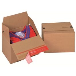 Caja de cartón para envío con cierre 19,5x14,5x14 cm marrón Caja de cartón para envío con cierre 19,5x14,5x14 cm marrón