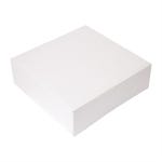 Caja pastelería con tapa 32x32x10 cm blanca - 100 unidades
