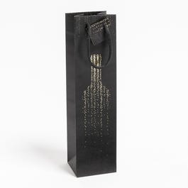 Bolsa de lujo 1 botella Petillant 10x9x38 cm negra/oro - 20 unidades Bolsa de lujo 1 botella Petillant 10x9x38 cm negra/oro - 20 unidades
