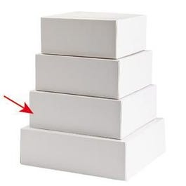 Caja pastelería con tapa cartón 22x22x8 cm blanca - 50 unidades Caja pastelería con tapa cartón 22x22x8 cm blanca - 50 unidades