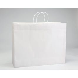 Bolsas de papel asa rizada 36x12x31 cm blancas - 25 unidades Bolsas de papel asa rizada 36x12x31 cm blancas - 25 unidades