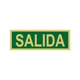 Señal adhesiva Salida 30x10 cm amarillo/verde Señal adhesiva Salida 30x10 cm amarillo/verde
